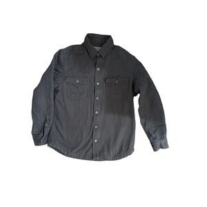 Duluth Trading Co Heavyweight Work Jacket Shirt Lined Men’s L Gray